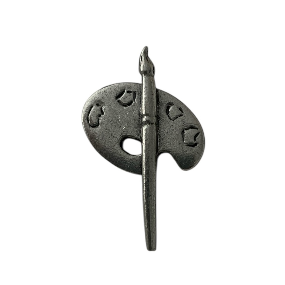 Jim Clift | Silver Artist Palette Brooch‎